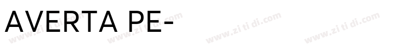 AVERTA PE字体转换